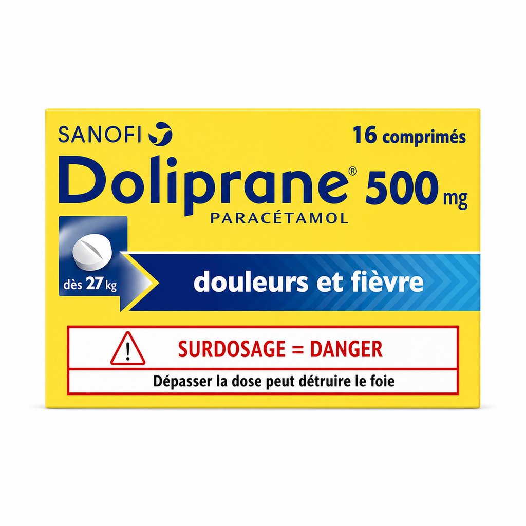 DOLIPRANE 500MG CPR BL2X8