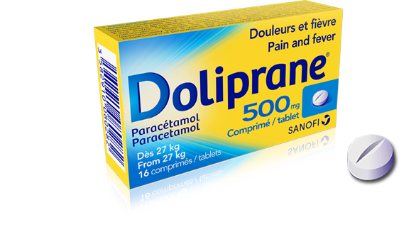 DOLIPRANE 500MG CPR BL2X8