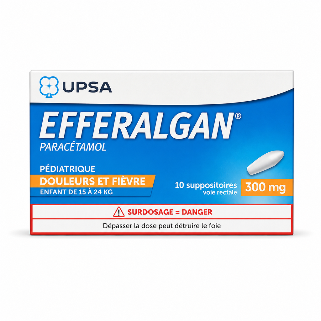 EFFERALGAN 300MG SUPPO 10