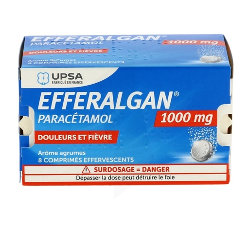 [01370057] EFFERALGAN 1000MG CPR EFF 8